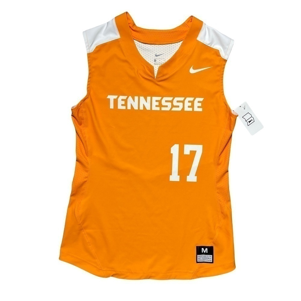 Nike Orange & White Tennessee “17” Jersey Tee M